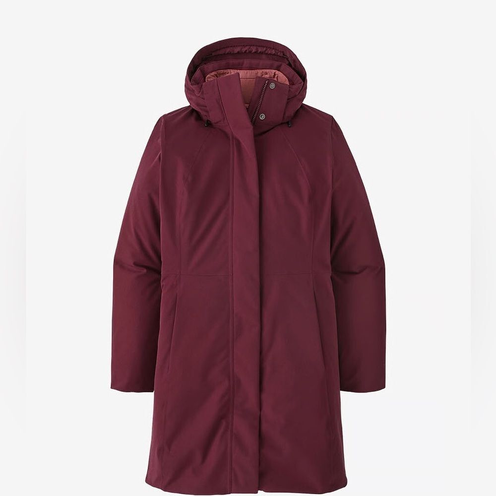 Patagonia Hooded Parka Coat Jacket in Carmine Red S NWOT